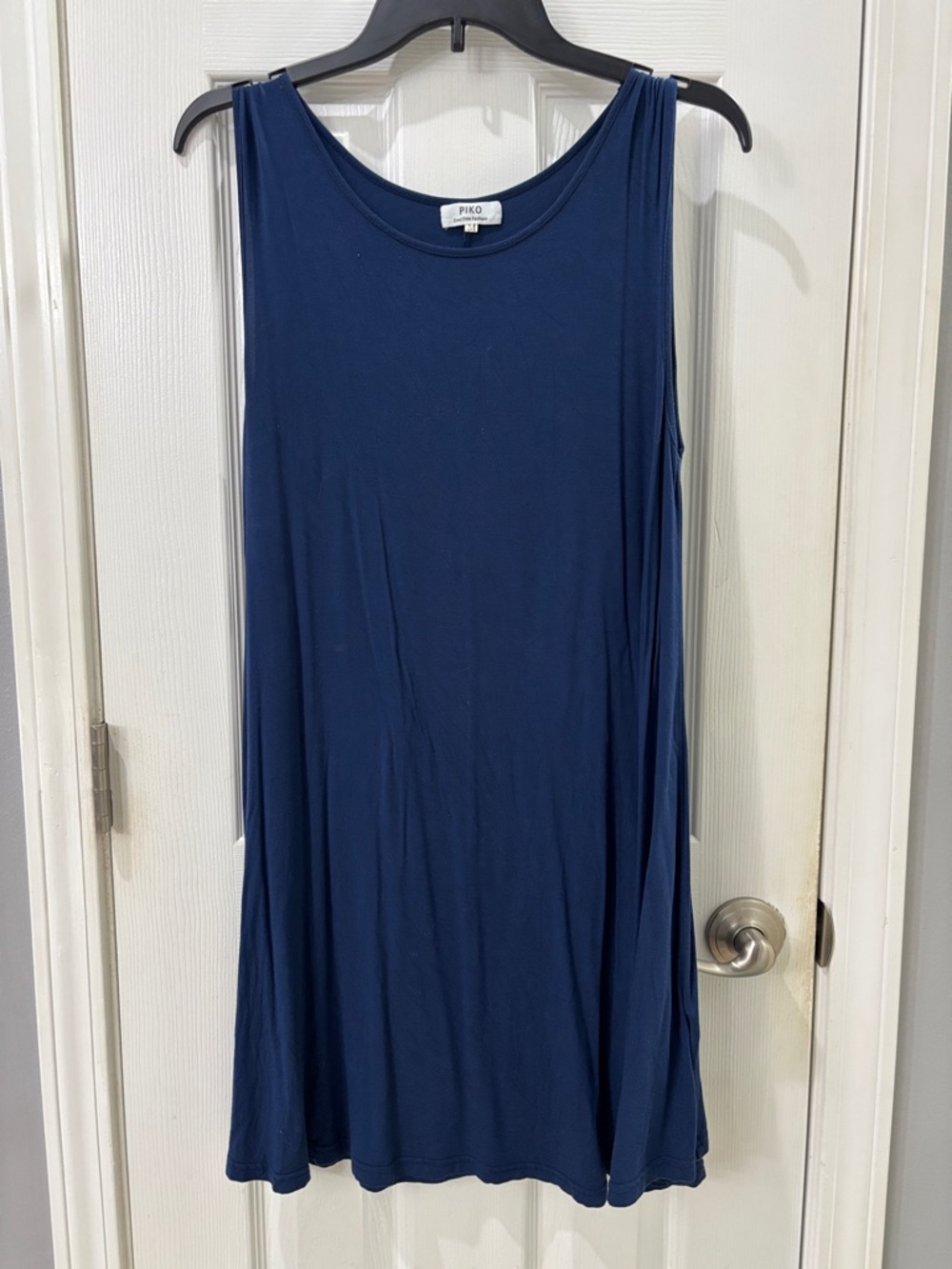 Piko 1988 Navy Sleeveless A-Line Dress